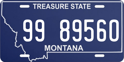 MT license plate 998956O