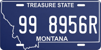 MT license plate 998956R