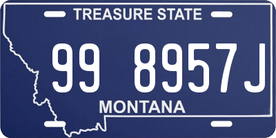 MT license plate 998957J