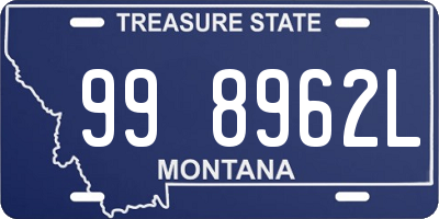 MT license plate 998962L