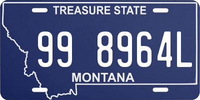 MT license plate 998964L