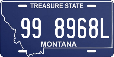 MT license plate 998968L