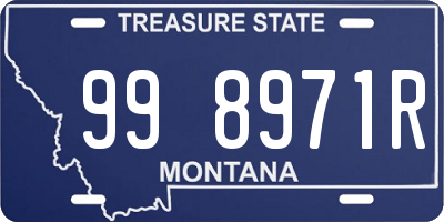 MT license plate 998971R