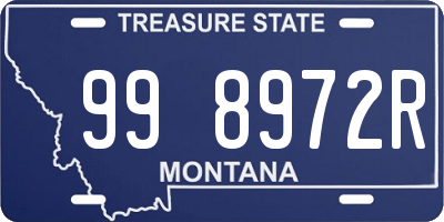 MT license plate 998972R