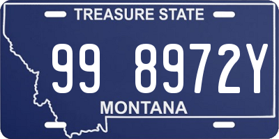 MT license plate 998972Y