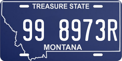 MT license plate 998973R