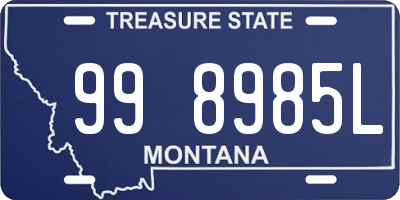 MT license plate 998985L