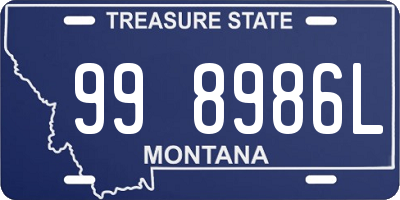 MT license plate 998986L