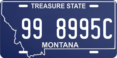 MT license plate 998995C