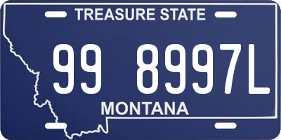 MT license plate 998997L