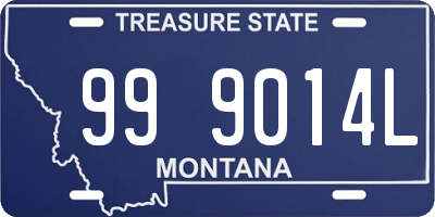 MT license plate 999014L
