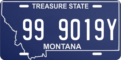 MT license plate 999019Y