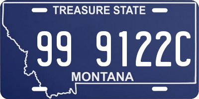 MT license plate 999122C