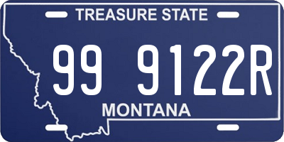 MT license plate 999122R