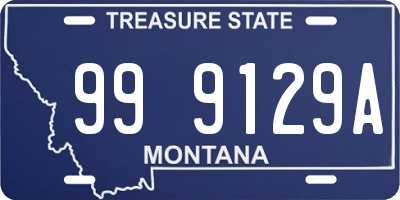 MT license plate 999129A