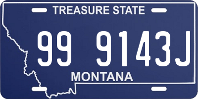 MT license plate 999143J