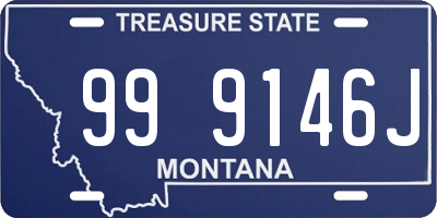 MT license plate 999146J