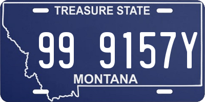 MT license plate 999157Y