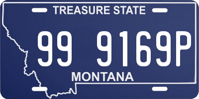 MT license plate 999169P