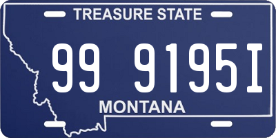 MT license plate 999195I