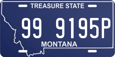 MT license plate 999195P