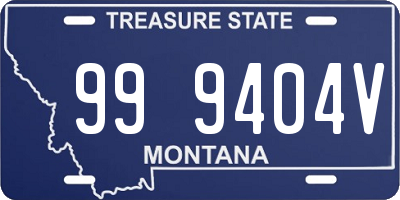 MT license plate 999404V