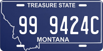 MT license plate 999424C