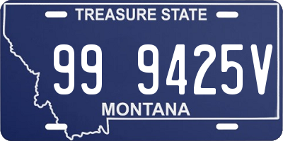 MT license plate 999425V