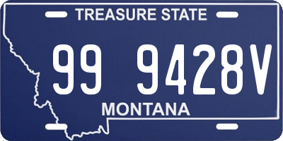 MT license plate 999428V