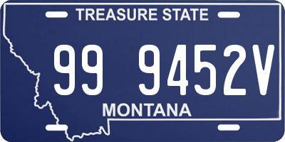 MT license plate 999452V