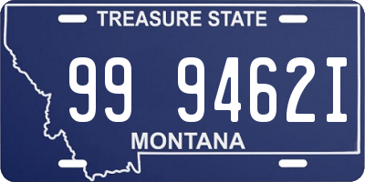 MT license plate 999462I