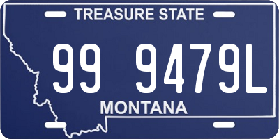 MT license plate 999479L