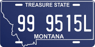 MT license plate 999515L