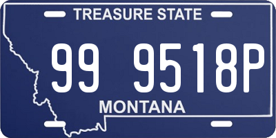 MT license plate 999518P