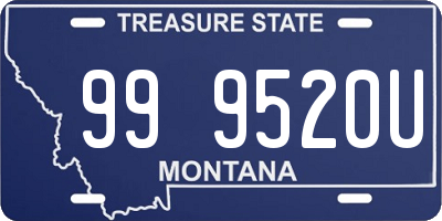 MT license plate 999520U