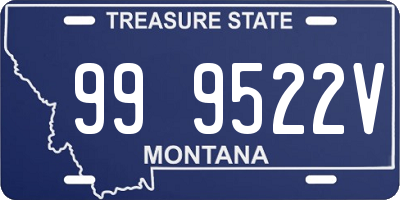 MT license plate 999522V