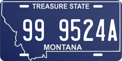 MT license plate 999524A