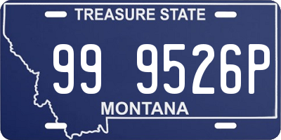 MT license plate 999526P