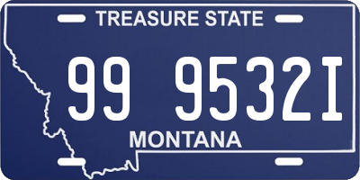 MT license plate 999532I