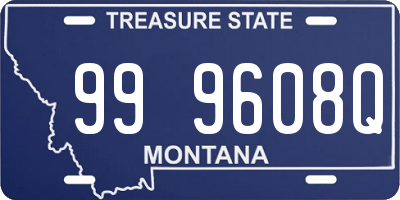 MT license plate 999608Q