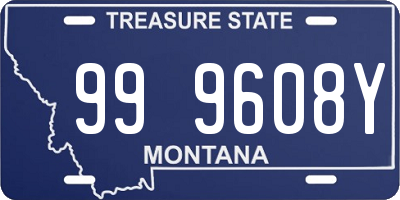 MT license plate 999608Y