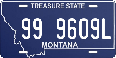 MT license plate 999609L