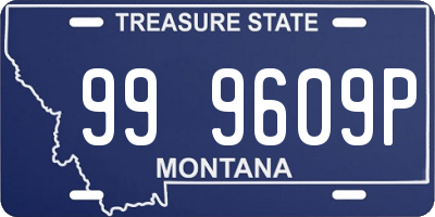 MT license plate 999609P