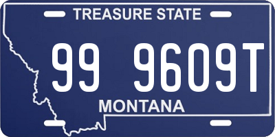 MT license plate 999609T