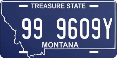 MT license plate 999609Y