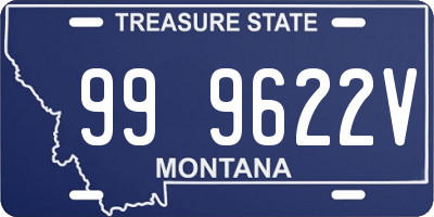 MT license plate 999622V