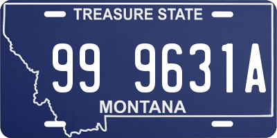 MT license plate 999631A