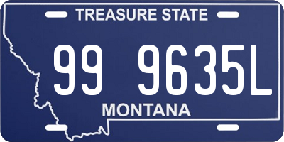 MT license plate 999635L