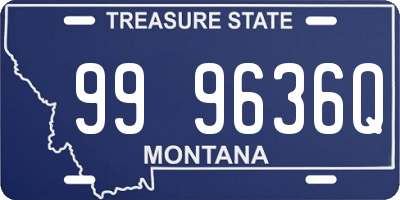 MT license plate 999636Q