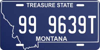 MT license plate 999639T